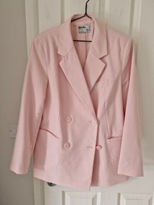 Rita Ora pink blazer