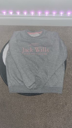 Jack Wills Hunston Graphic Crew Neck Sweatshirt UK 10 Or US 6