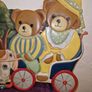 Vintage wooden hand painted bear wall hanging Image 3