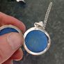 silver chain and locket Image 3