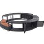 Black Poly Rattan Spa Surround Image 7