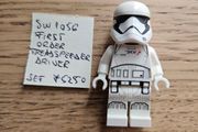 lego sw1056 first order treadspeeder driver, set 75250