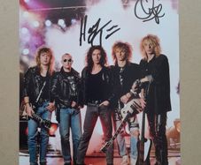THUNDER band signed photograph rock metal