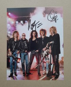 THUNDER band signed photograph rock metal