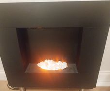 Electric Fireplace - black, plug in