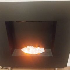 Electric Fireplace - black, plug in