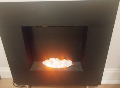 Electric Fireplace - black, plug in