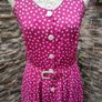 2 piece Vintage 80s 90s pink and white polkadot midi dress with matching jacket size 10 , PRETTY WOMAN VIBES Postage included Image 10