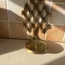 Vintage Solid brass sconce Wall Mount Pillar Candle holder Image 6