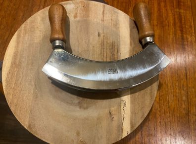 herb chopper and board