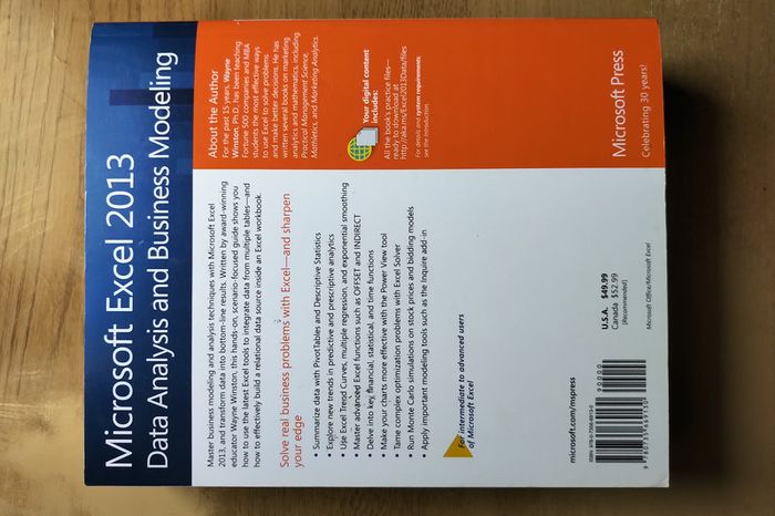 Microsoft Excel 2013: Data Analysis and Business Modelling