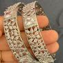 Elegant Silver-Tone CZ Necklace & Bangle Set Image 4