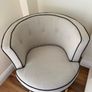 Matching Pair of Upholstered Tub Chairs Image 3