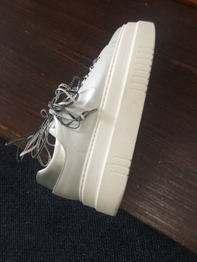 NOKWOL leather trainers, as new, uk7 , made in Italy