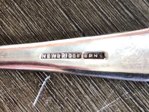 Vintage Set Of 6 Newbridge EPNS Teaspoons