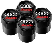 4PCS Tyre Valve Caps, Car Tyre Caps Compatible with Audi A1 A3 RS3 A4 A5 A6 A7 RS7 A8 Q3 Q5 Q7 R8, Leak-Proof Dust Caps for Car Tyres