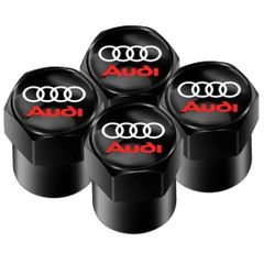 4PCS Tyre Valve Caps, Car Tyre Caps Compatible with Audi A1 A3 RS3 A4 A5 A6 A7 RS7 A8 Q3 Q5 Q7 R8, Leak-Proof Dust Caps for Car Tyres