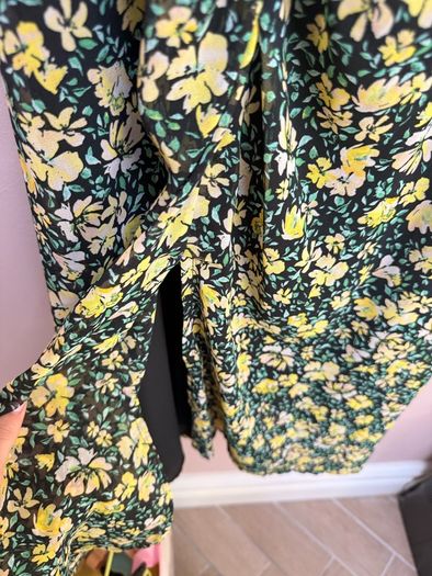 Zara floral occasion midi dress