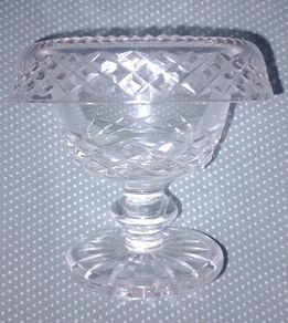 Waterford crystal 'bishop's hat'  rim compote