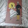 Hand painted Lady and Gentleman on wood Image 2