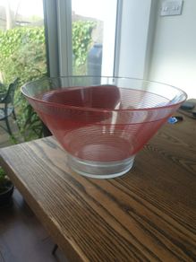 Large glass bowl