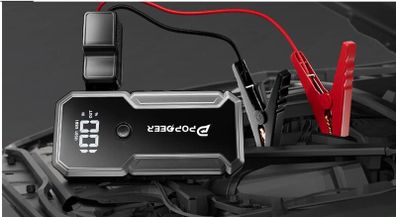 20000mAh 2500A Car Jump Starter 12V Dual USB Output LCD