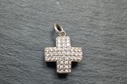 Solid silver cross pendant