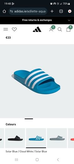 Adidas Adilette Aqua Slides size 10