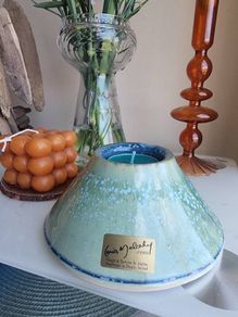 Ceramic Art candle by Irish design