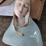 Holland mold ceramic Madonna glazed figure. Image 2