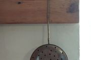 Vintage brass and copper chestnut roaster