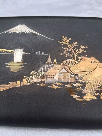 Damascene Komai 24kgold Inlay Meiji Period Case