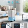 12L/Day Dehumidifiers for Home, Smart Electric Dehumidifier for Drying Clothes, Low Energy & Ultra-quiet, with Auto-Defrost & Humidity Sensor, 24-Timer, Continuous Drain Image 5