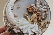 Beautiful Moon Fairy House Decoration - lovely gift + matching fairy lights available