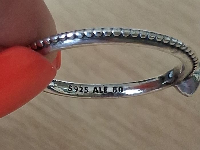 Pandora One Love silver ring size 60 / S