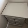 Bargain PAIR of designer bedside drawers in colour 'taupe' Image 4