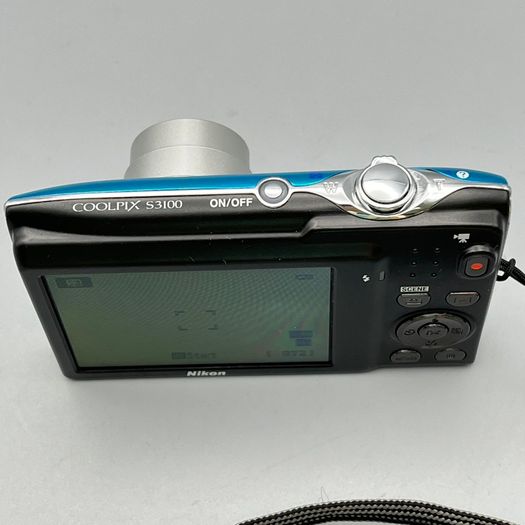 Nikon Coolpix S3100 14MP Digital Camera Blue - Full Kit