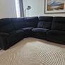 Black Recliner Corner Sofa Image 5