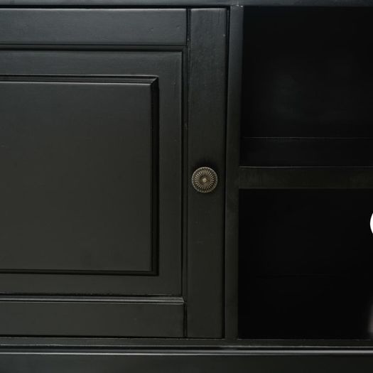TV Cabinet Black 90x30x40 cm Wood