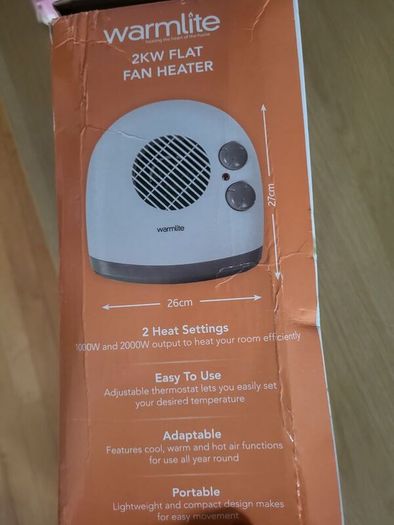 Warmlite Flat Fan Heater