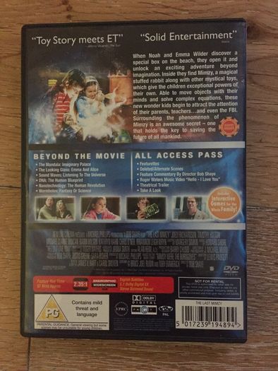 The Last Mimzy DVD