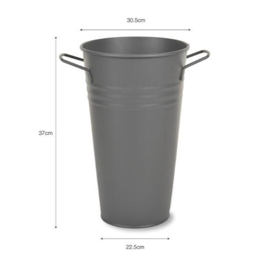 Classic Florist Bucket 30.5cm Charcoal  GT45
