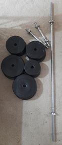Rival Vinyl Barbell Dumbell Set
