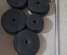Rival Vinyl Barbell Dumbell Set