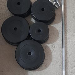 Rival Vinyl Barbell Dumbell Set