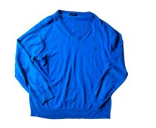 GANT sky-blue v-neck sweater