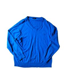 GANT sky-blue v-neck sweater