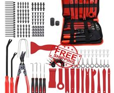 NEW SALE | Trim Removal Tool Kit, 238PcsAuto Trim Removal Tool Kit, Auto Push Pin Bumper Retainer Clip Set/Fastener Terminal Remover Tool/Car Upholstery