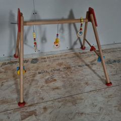 Wooden Baby play rack