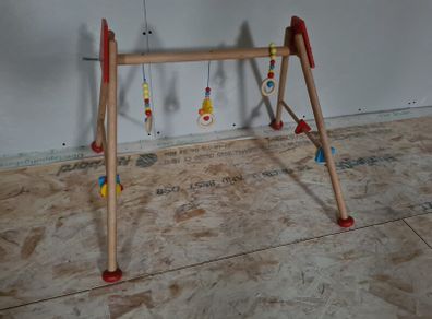 Wooden Baby play rack